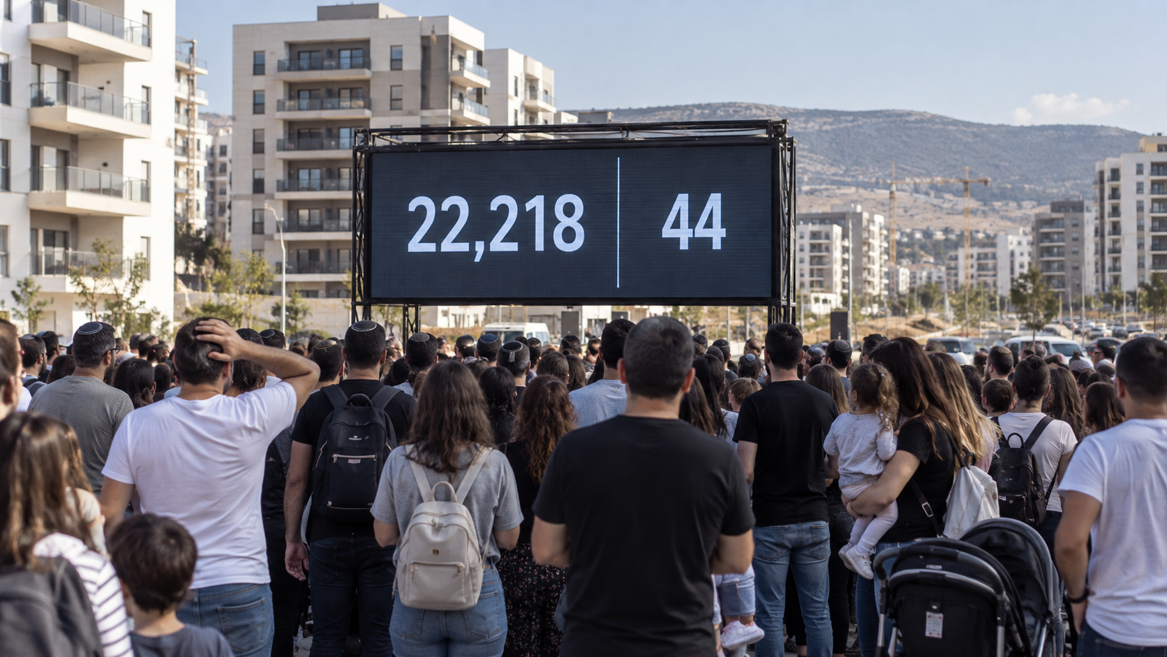 שכונת מגורים חדשה בעפולה ולוח הגרלה המציג 22,218 הרשמות מול 44 דירות